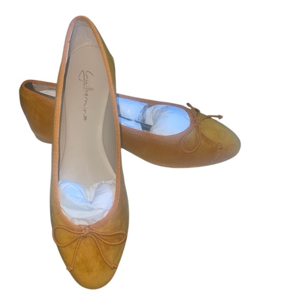 NIB Anthropologie Guilhermina Veludo Velvet Ballet Flats Ginger Ballet Flats - Picture 10 of 13